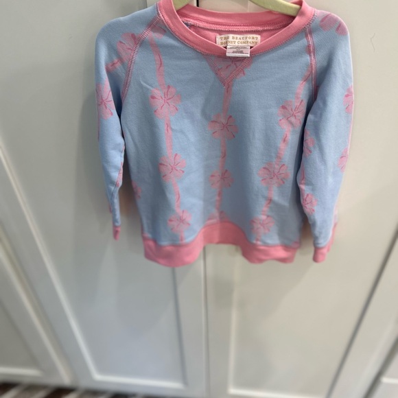 The Beaufort Bonnet Co (TBBC) EUC Pink/Blue Cassidy Comfy Sweatshirt-3T - Picture 5 of 6
